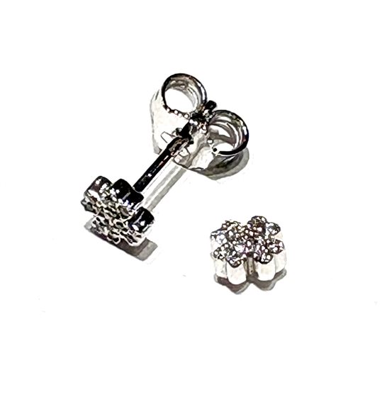 Ohrringe Bolzoni Dame Lettere e simboli in Weißgold Diamante 0.10 Ct BO0355-5-OB - BO0355-5-OB